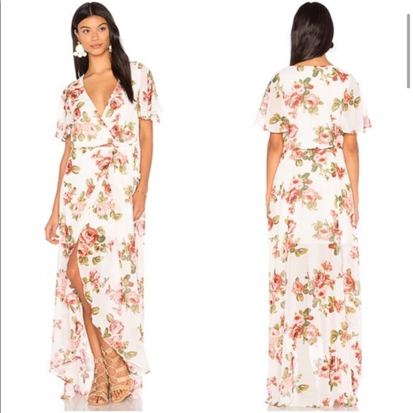 Show Me Your Mumu Marianne Wrap Maxi Dress in Rosie Posie Sz S - Picture 3 of 7